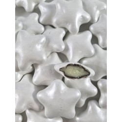 Gwiazdy czekoladowe  3cm - biała perła 200g