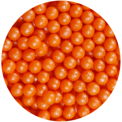 Groszek perłowy pomarańczowy 4mm  50g