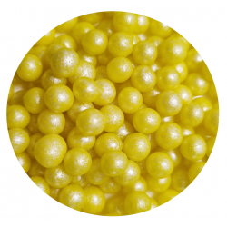Perełki perłowe żółte 50g