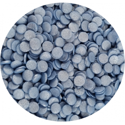 Konfetti kółka niebieskie perłowe 4mm 40g