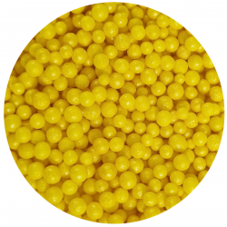 Perełki 4mm  żółte 60g