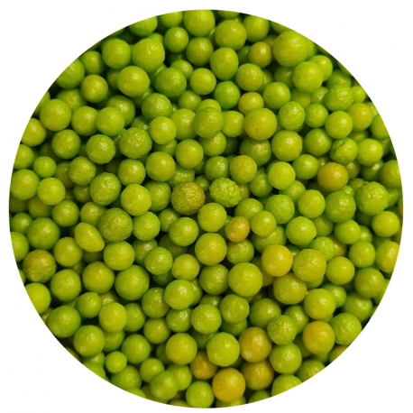 Perełki 4mm  limonkowe 60g