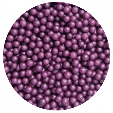 Perełki perłowe 4mm pastelowe fioletowe 250g