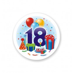 Opłatek okrągły "18"