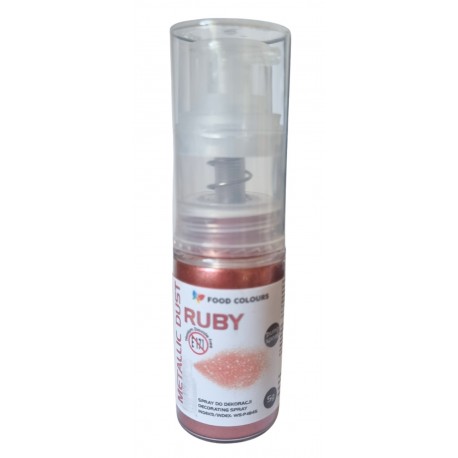 Spray do dekoracji - pyłek w pompce Ruby 5g