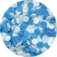 Konfetti biało - niebieskie 50g